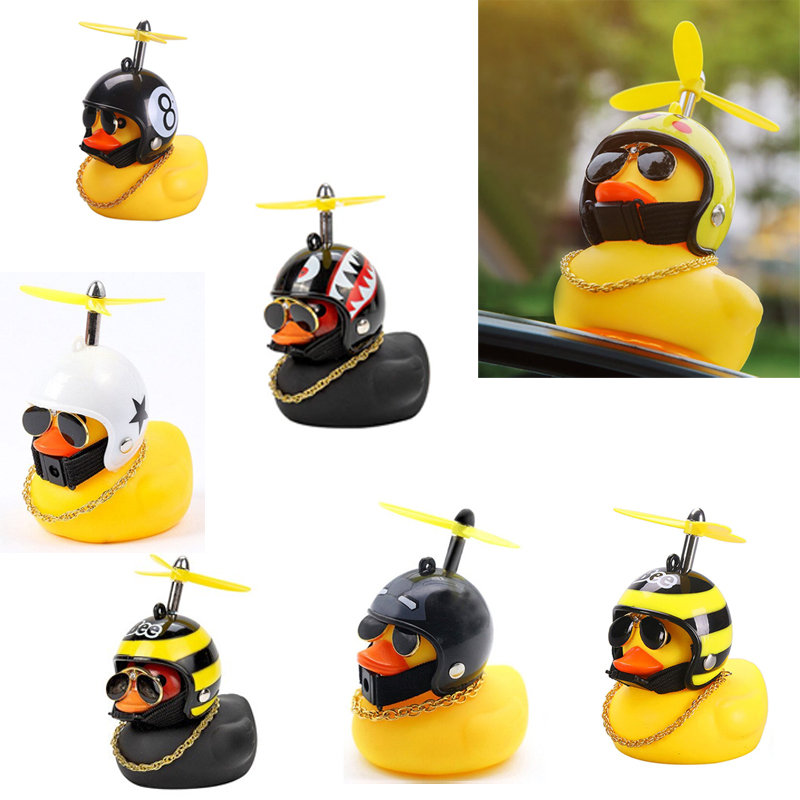Aero Cycling Helmet - Car Rubber Duck Toy With Helmet
