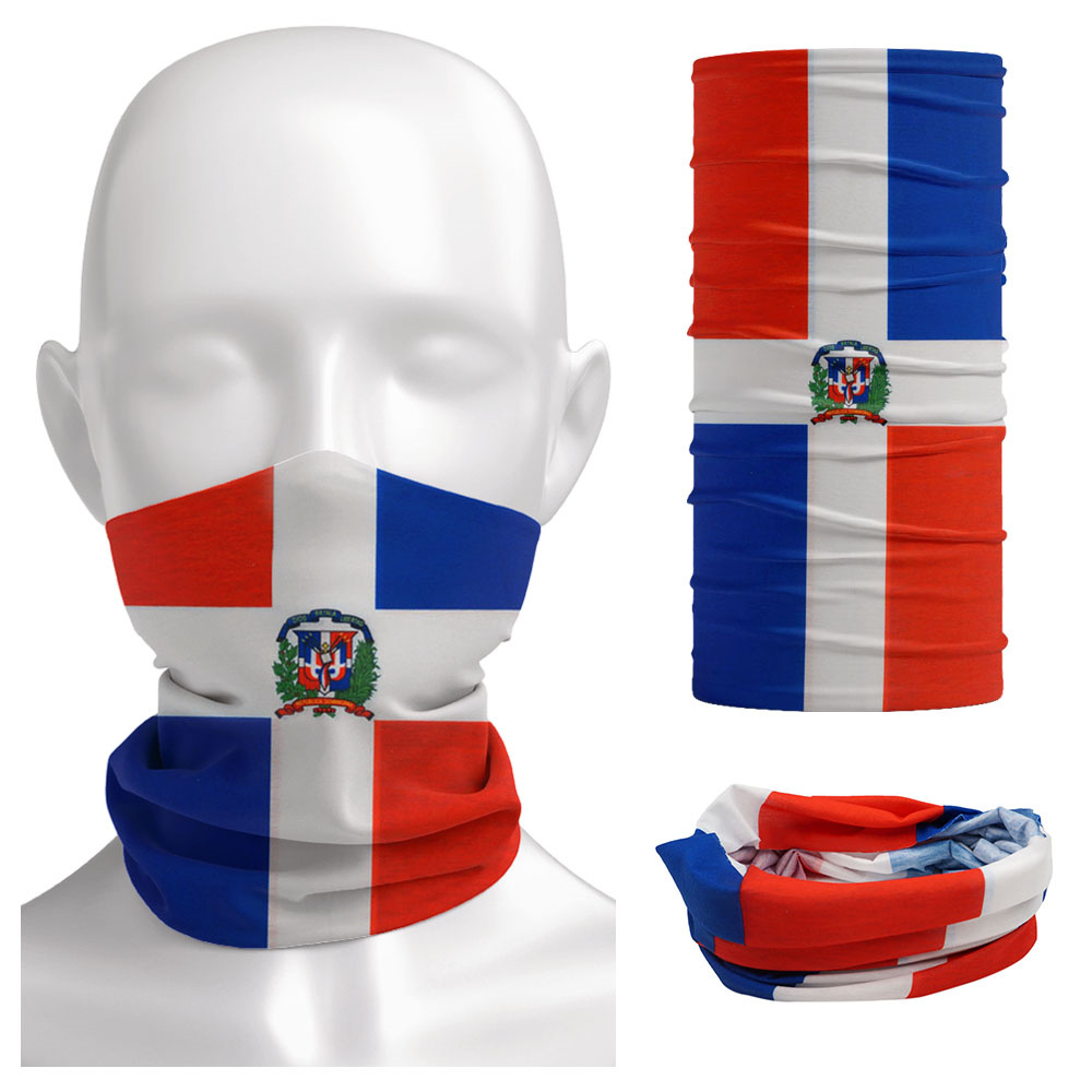 Cycling Gear For Women - Dominica National Flag Bandana Seamless Summer