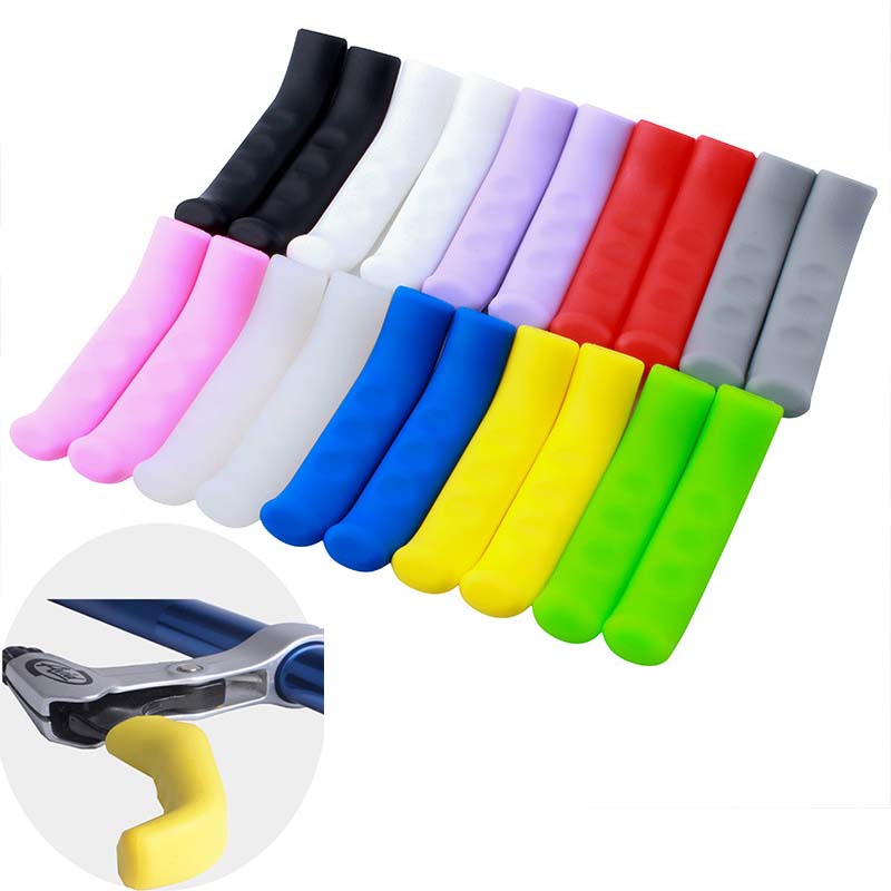 Cycling Protective Gear - 1Pair Silicone Bicycle Brake Handle Cover