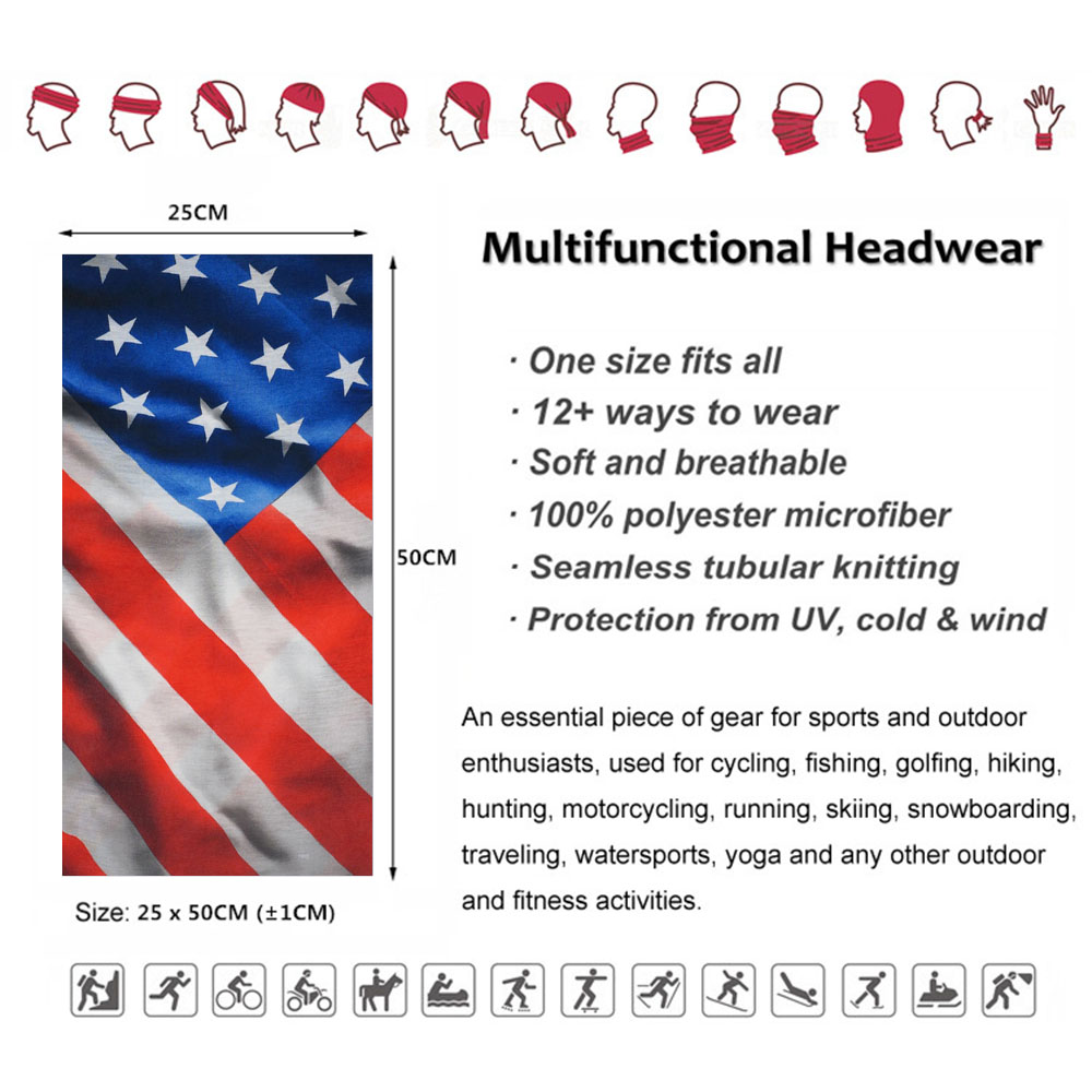 USA Flag Pattern Sun Protectiv - огляд і ціна Cycling Protective Gear