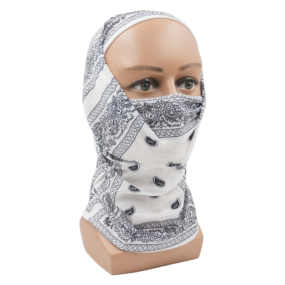 White Paisley Neck Gater Tube  - огляд і ціна Cycling Gear For Women