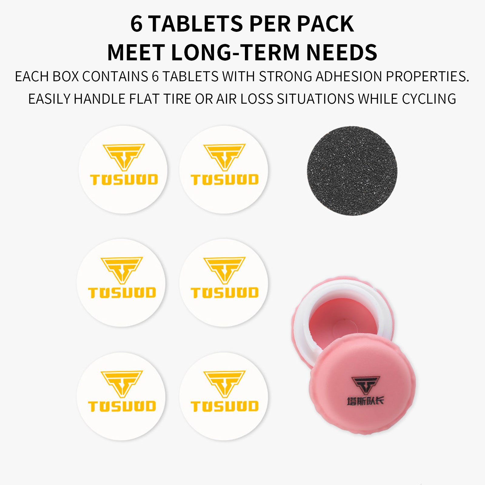 TOSUOD Bicycle Tire Repair Pat - огляд і ціна Bike Tube Repair Kit