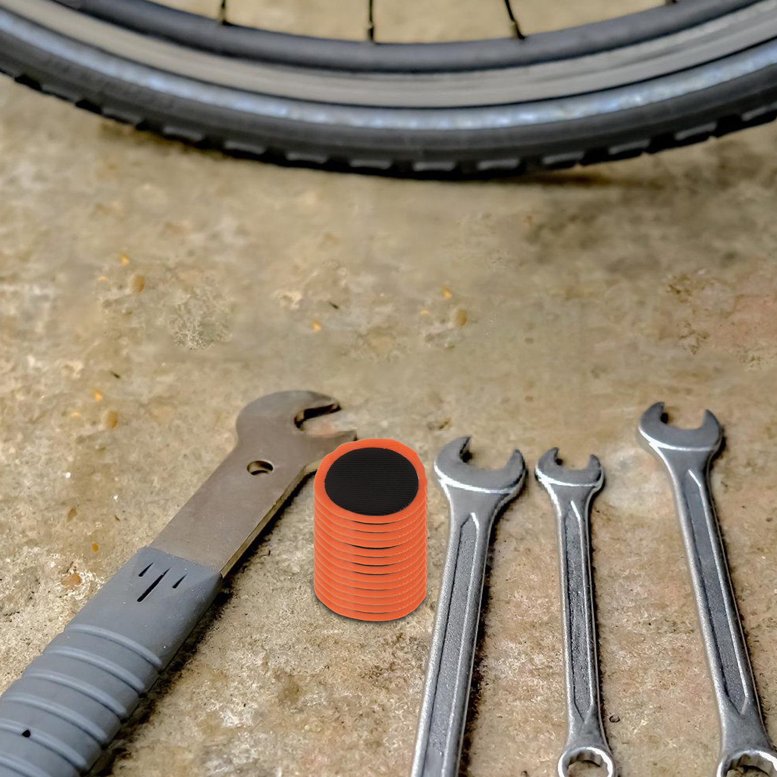 48Pcs Bike Tire Patch Kit Tube - огляд і ціна Bike Tube Repair Kit