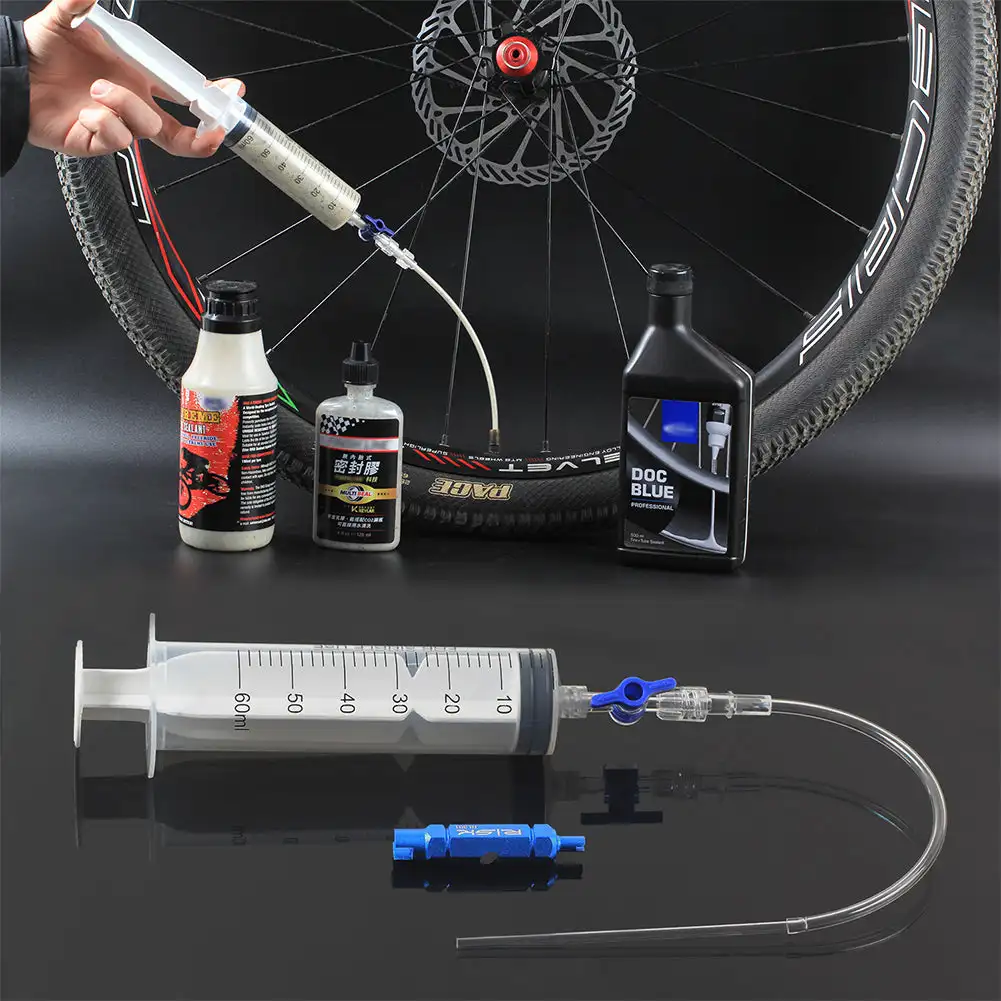 Bike Tubeless Tire Liquid Inje - огляд і ціна Bike Tube Repair Kit