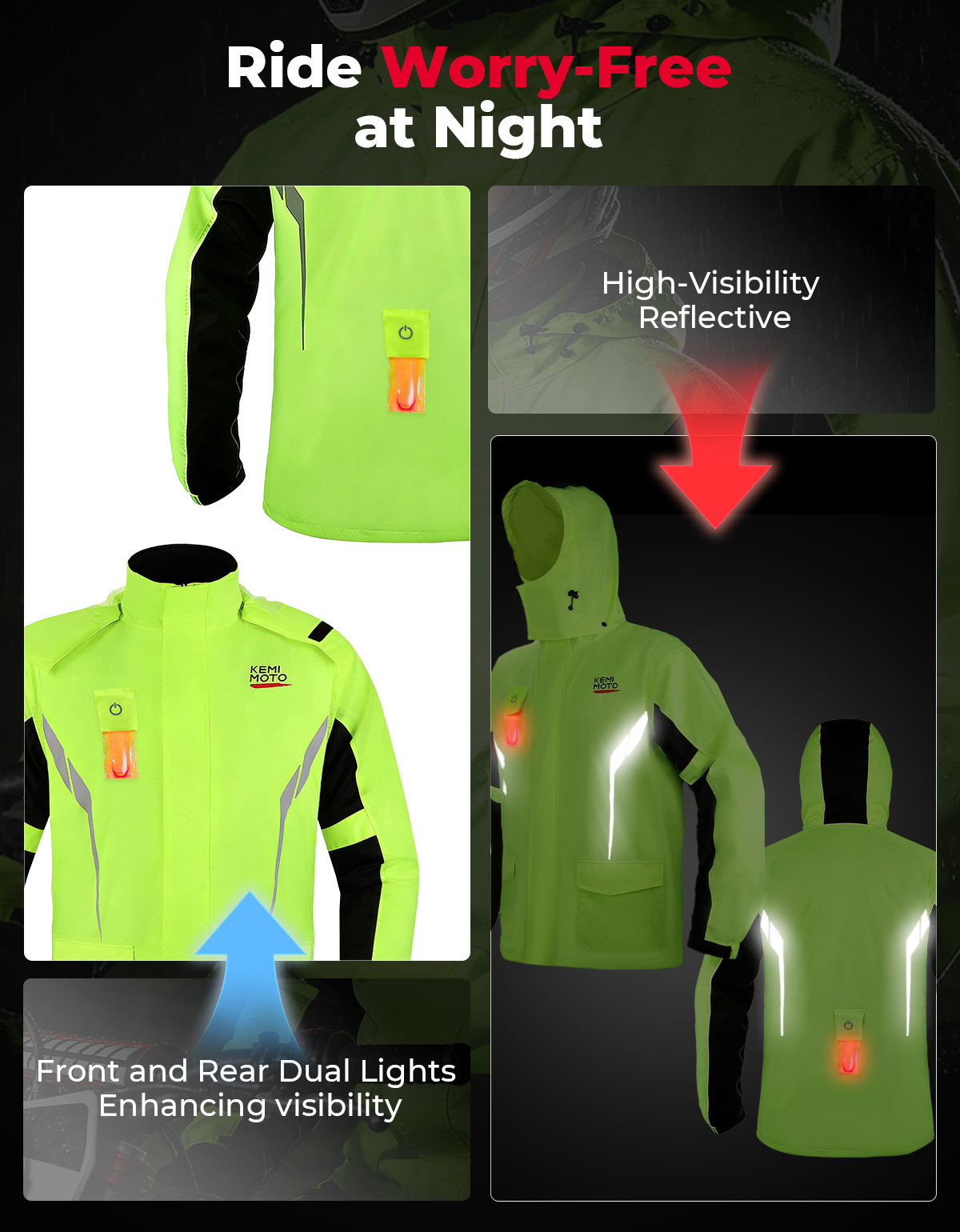 KEMIMOTO Unisex Waterproof Rai - огляд і ціна Cycling Gear For Rain