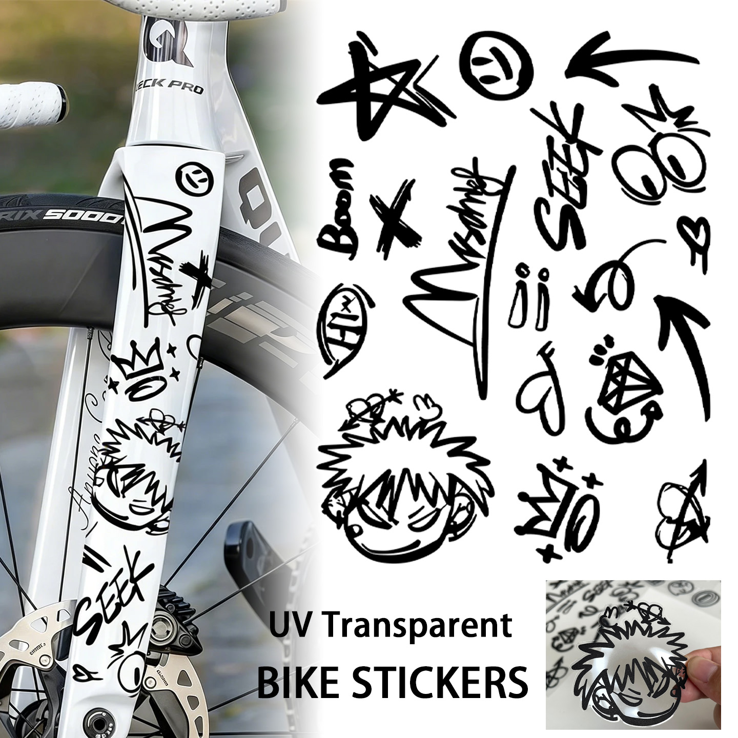 UV Transparent Graffiti DIY Bi - огляд і ціна Aero Cycling Helmet