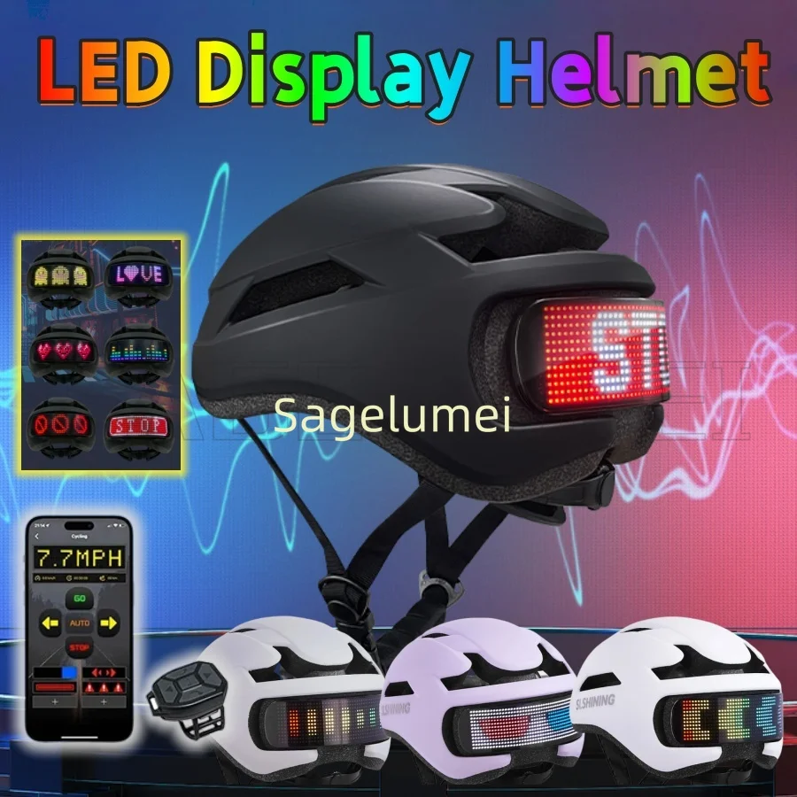Adult LED display screen taill - огляд і ціна Aero Cycling Helmet