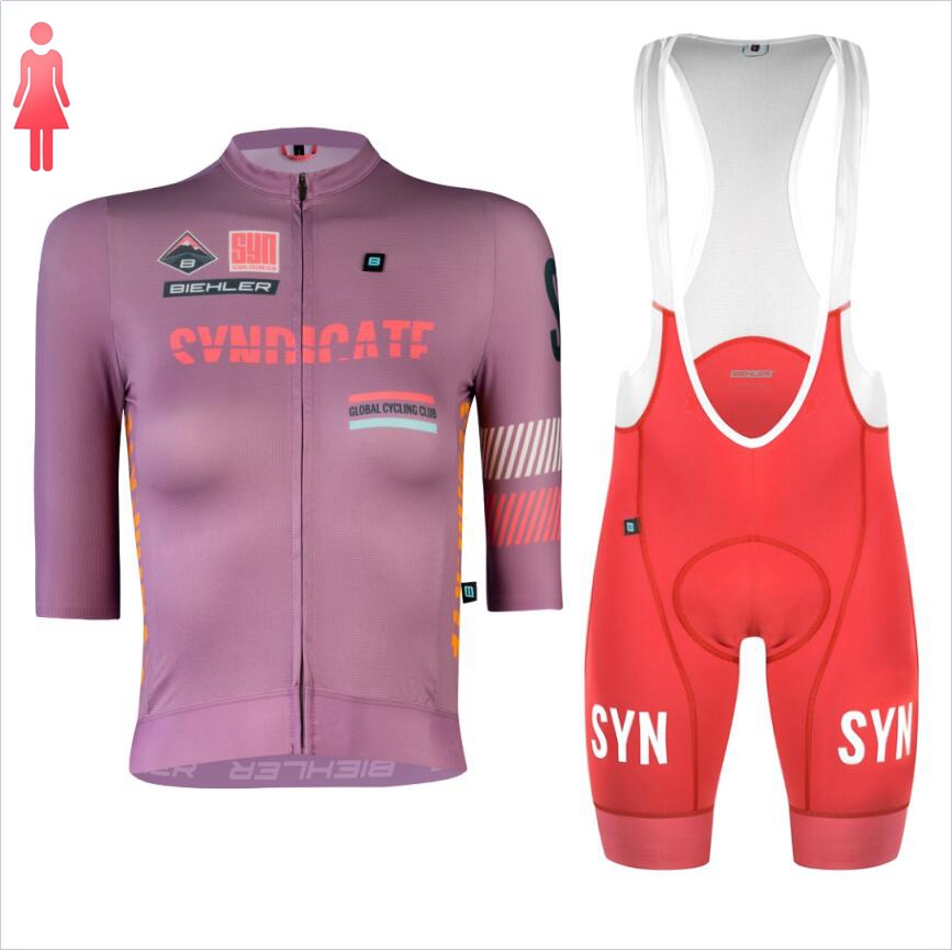 SYN Purple short sleeve Jersey - огляд і ціна Cycling Gear Women Sale