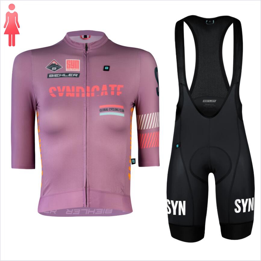 SYN Purple short sleeve Jersey - огляд і ціна Cycling Gear Women Sale
